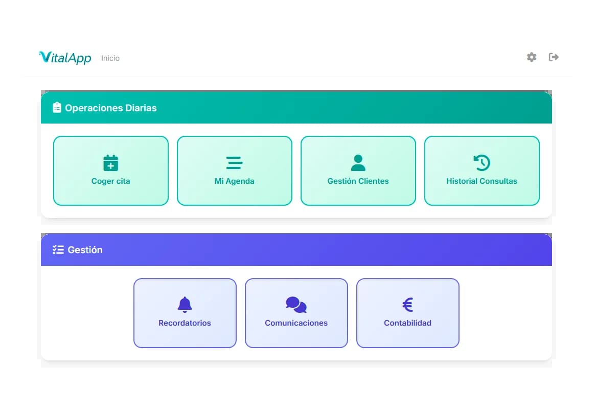 VitalApp Dashboard Preview